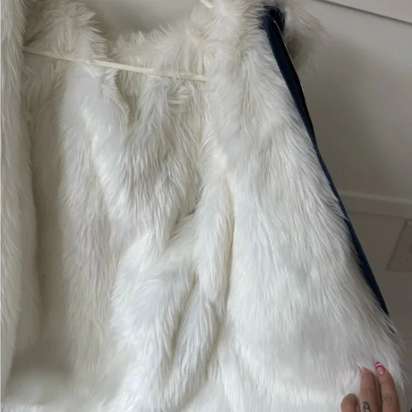 Urban Outfitters Patchwork Denim Parka with Faux Fur Trim - Picture 4 of 6